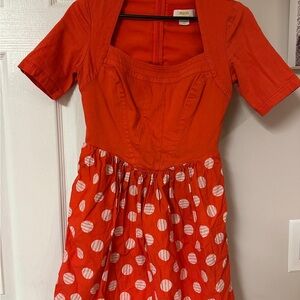 Maeve Vibrant Orange Dress